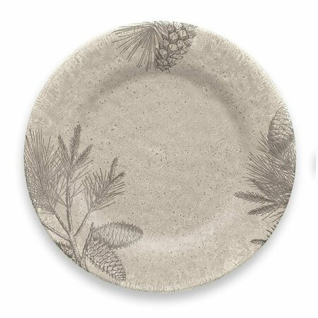 TARHONG Dinner Plate, Set of 6 - Rustic Pine PVI1105DPRPT